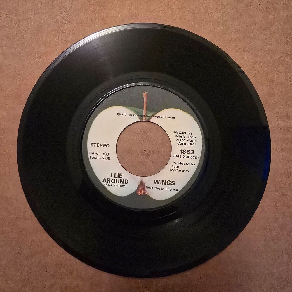 Wings - I Lie Around / Live and Let Die 1973 Vinyl 45 Record